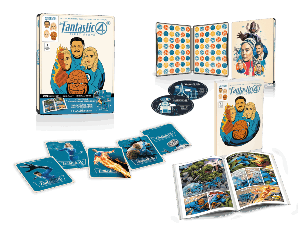 THE FANTASTIC FOUR: First Steps on Digital 9.23|Blu-ray 10.14 2 steel pack