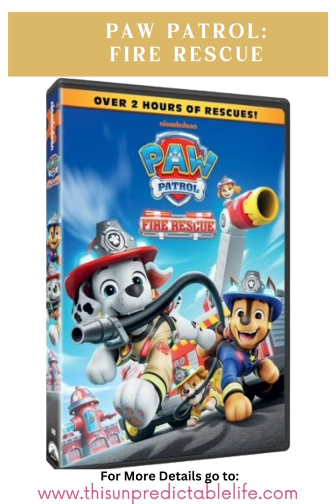 PAW Patrol: Fire Rescue on DVD 3 fire rescue