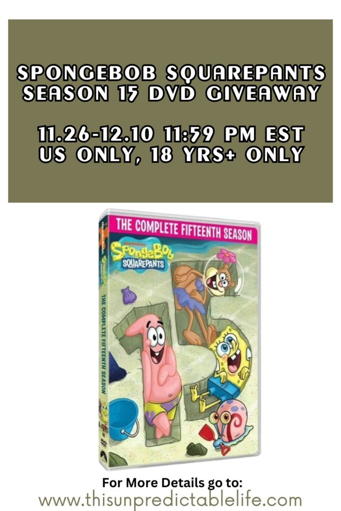 SpongeBob SquarePants: Season 15 DVD Giveaway 2 spongebob squarepants seaons 15