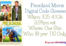 PRESCHOOL – starring Josh Duhamel Digital Code Giveaway preschool